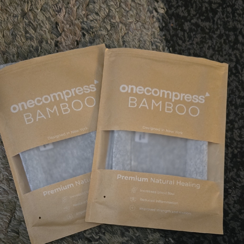 Onecompress Bamboo Compression Sleeves, Knee Sz 4x, 2 Single Sleeves